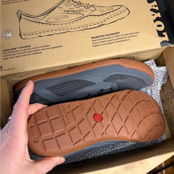 Astral Loyak Mens Size 11 Water Shoes Sneakers Storm Gray Brand New In Box - Picture 8 of 12